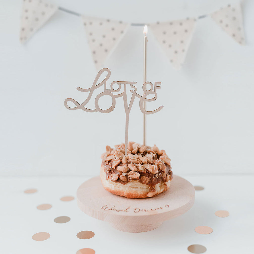 Cake Topper Lots of Love Topper Eulenschnitt   
