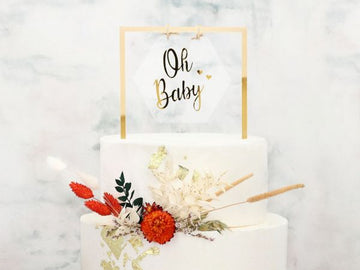 Topper Oh Baby gold Tortentopper CakeMasters   