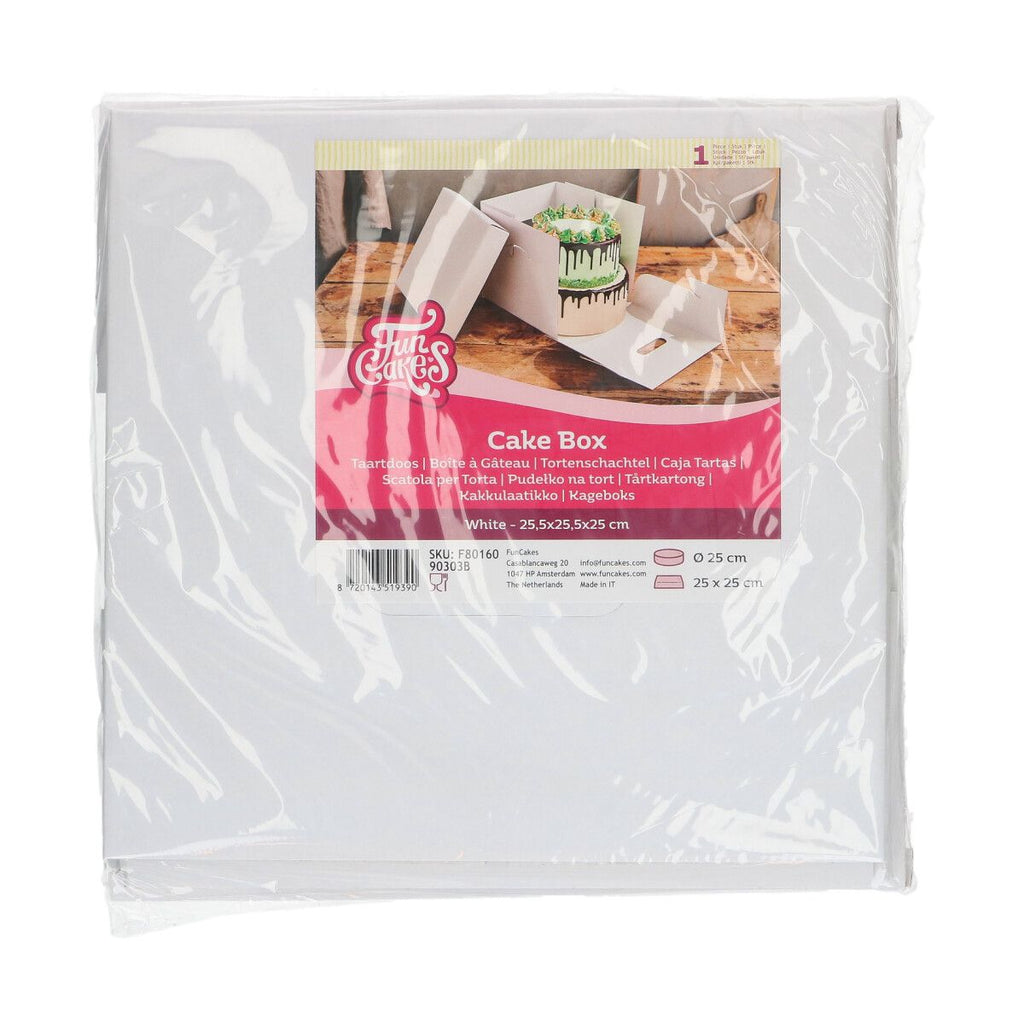 Tortenbox 25.5 x 25.5 x 25 cm Schachteln CakeSupplies   