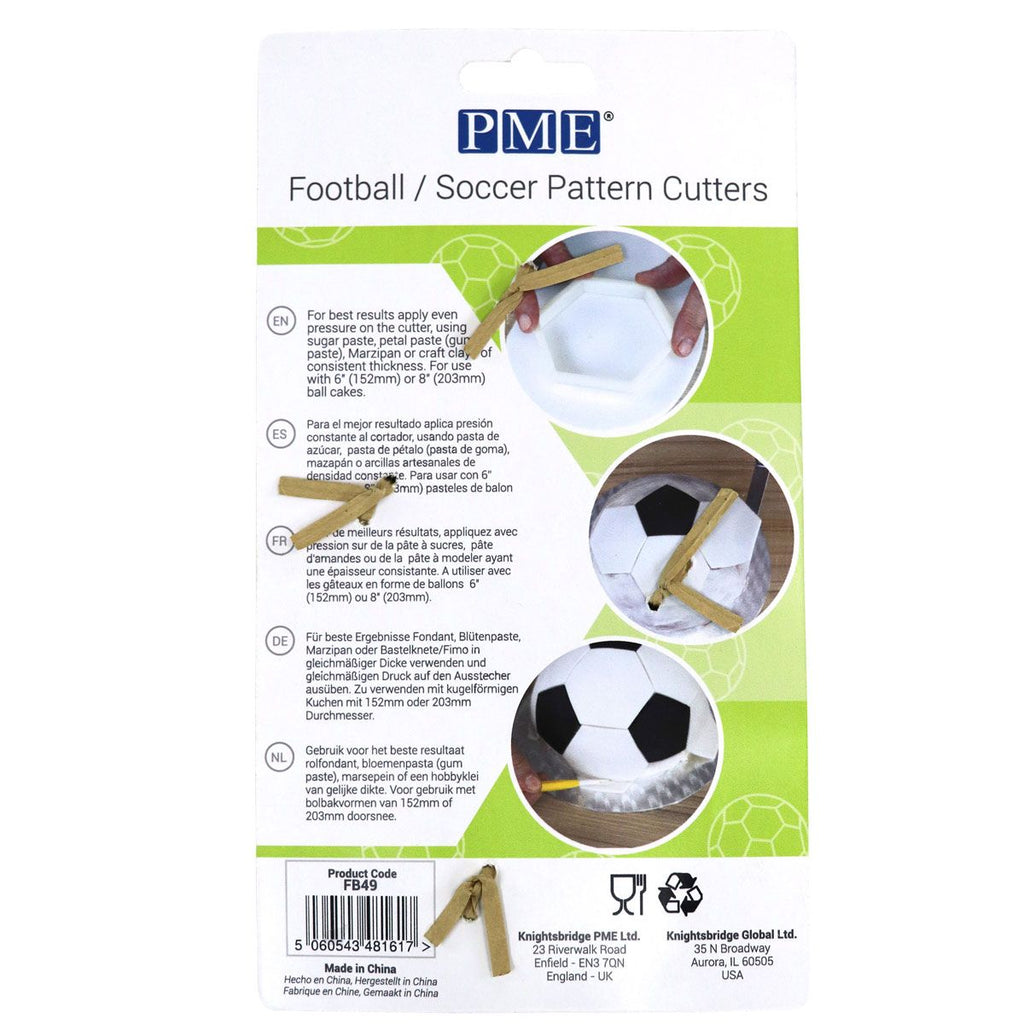 Ausstecher Fussball Set Fussball CakeSupplies   
