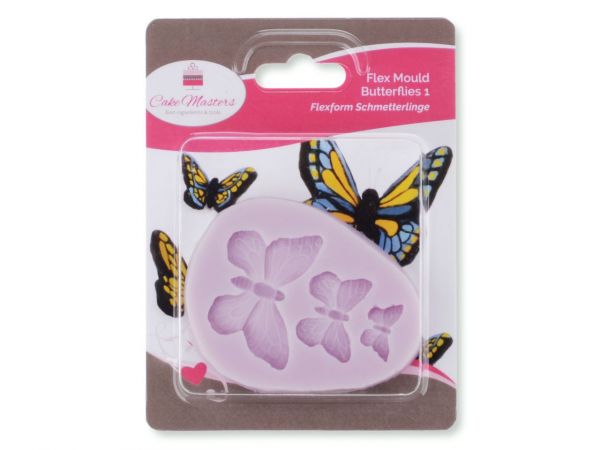 Silikonform Schmetterlinge Hilfsmittel CakeMasters   