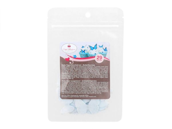 Esspapier blaue Schmetterlinge Esspapier CakeMasters   