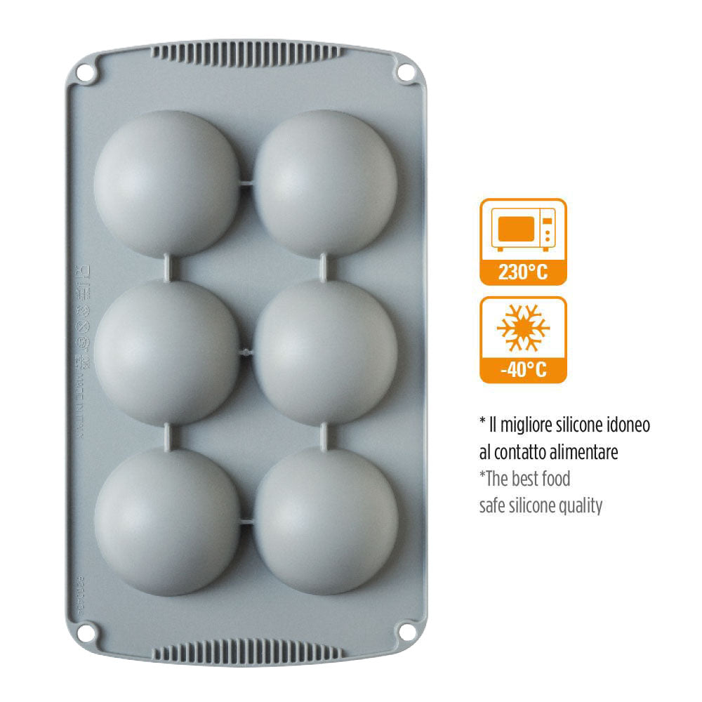 Silikonform Halbkugel 7 cm Silikonform Decora   