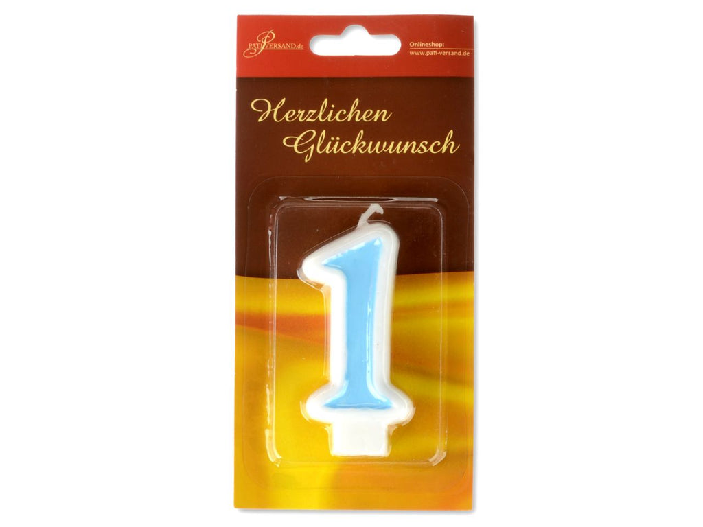 Zahlenkerze Blau Zahlenkerzen CakeMasters   