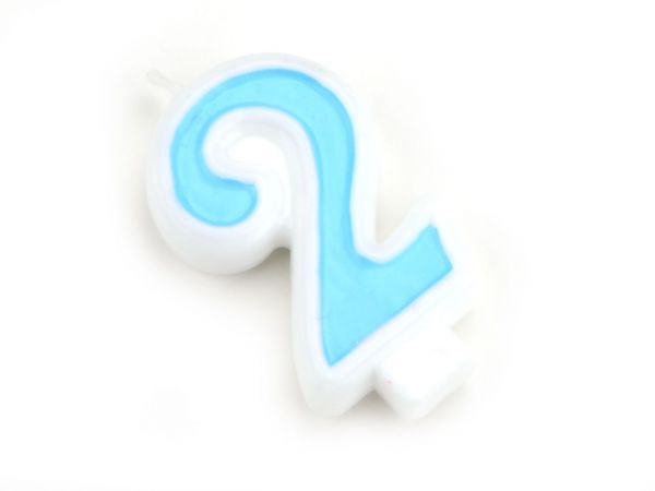 Zahlenkerze Blau Zahlenkerzen CakeMasters 2  