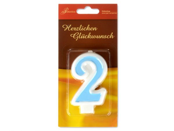 Zahlenkerze Blau Zahlenkerzen CakeMasters   
