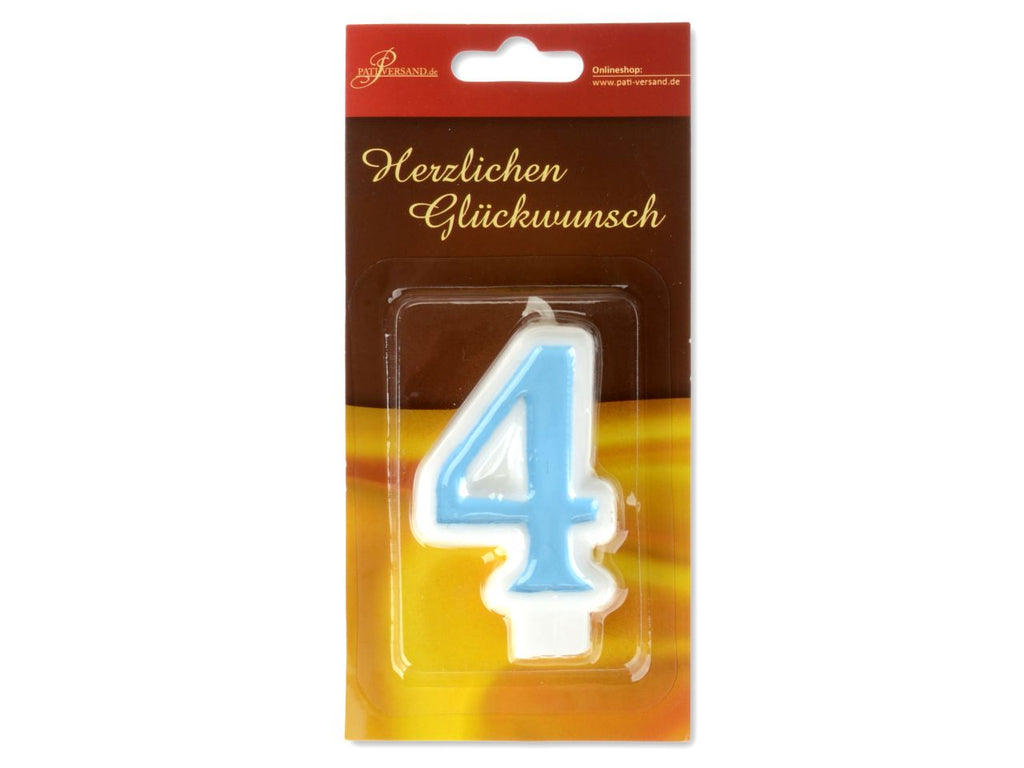 Zahlenkerze Blau Zahlenkerzen CakeMasters   