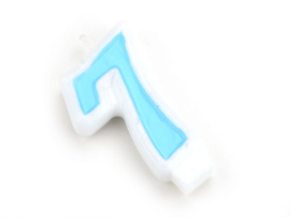 Zahlenkerze Blau Zahlenkerzen CakeMasters 7  