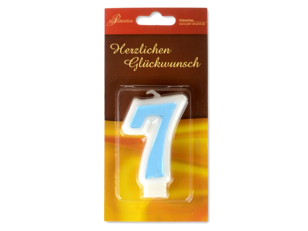 Zahlenkerze Blau Zahlenkerzen CakeMasters   