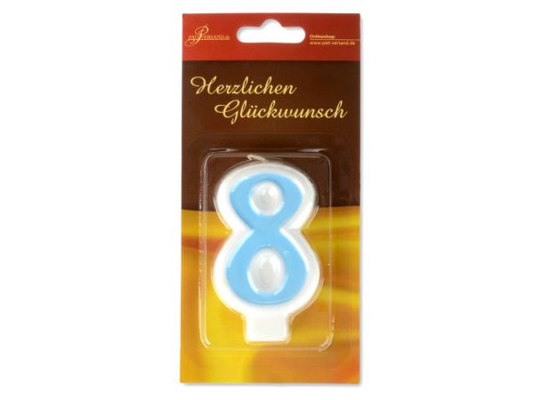 Zahlenkerze Blau Zahlenkerzen CakeMasters   