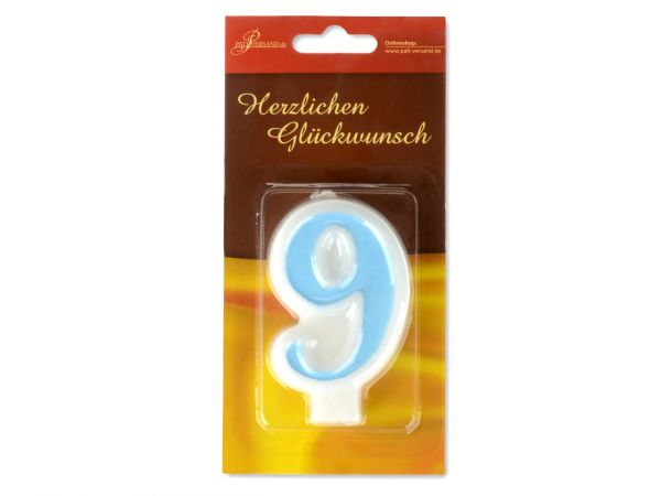Zahlenkerze Blau Zahlenkerzen CakeMasters   