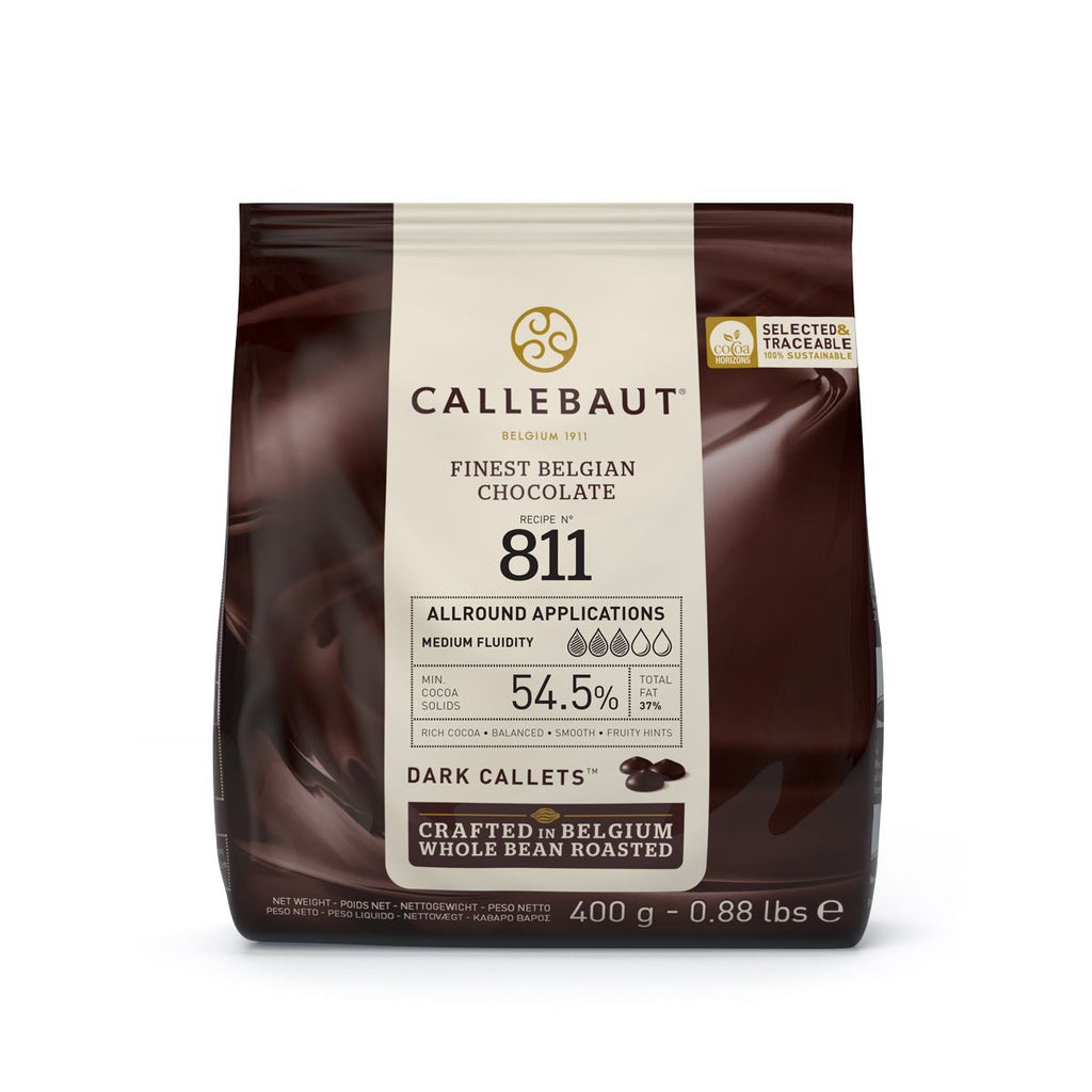 Callebaut Schokolade dunkel in div. Grössen Schokolade CakeSupplies 400 g  