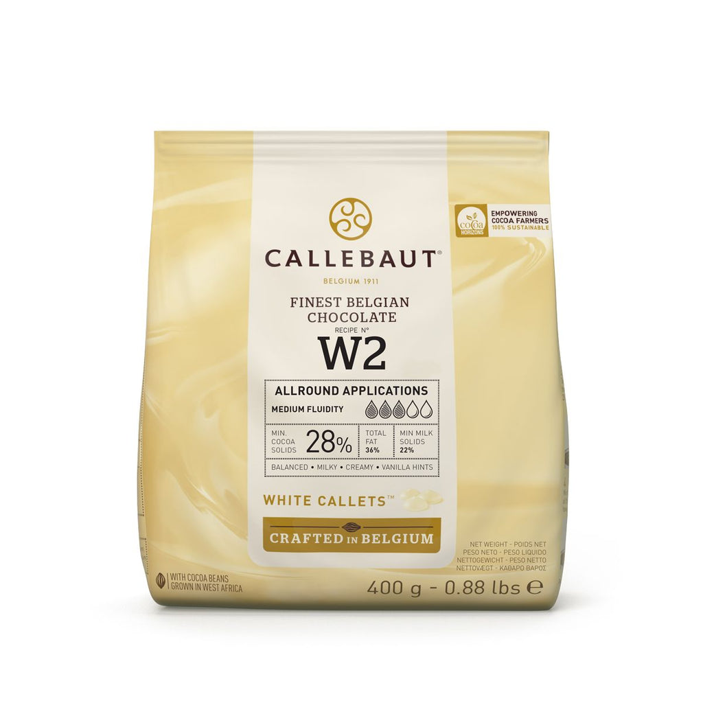 Callebaut Schokolade weiss in div. Grössen Schokolade CakeSupplies 400 g  
