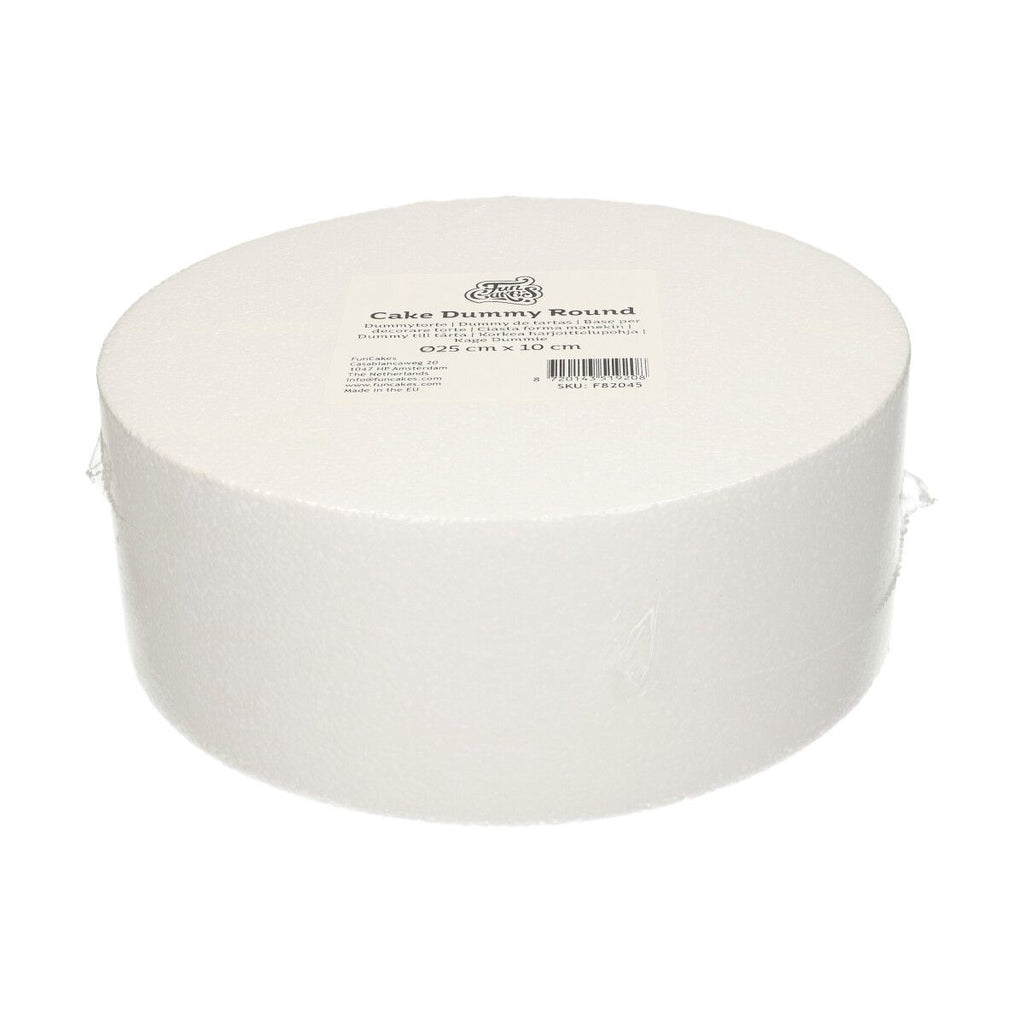 Dummy rund 10cm hoch in div. Grössen Dummy CakeSupplies 25cm  