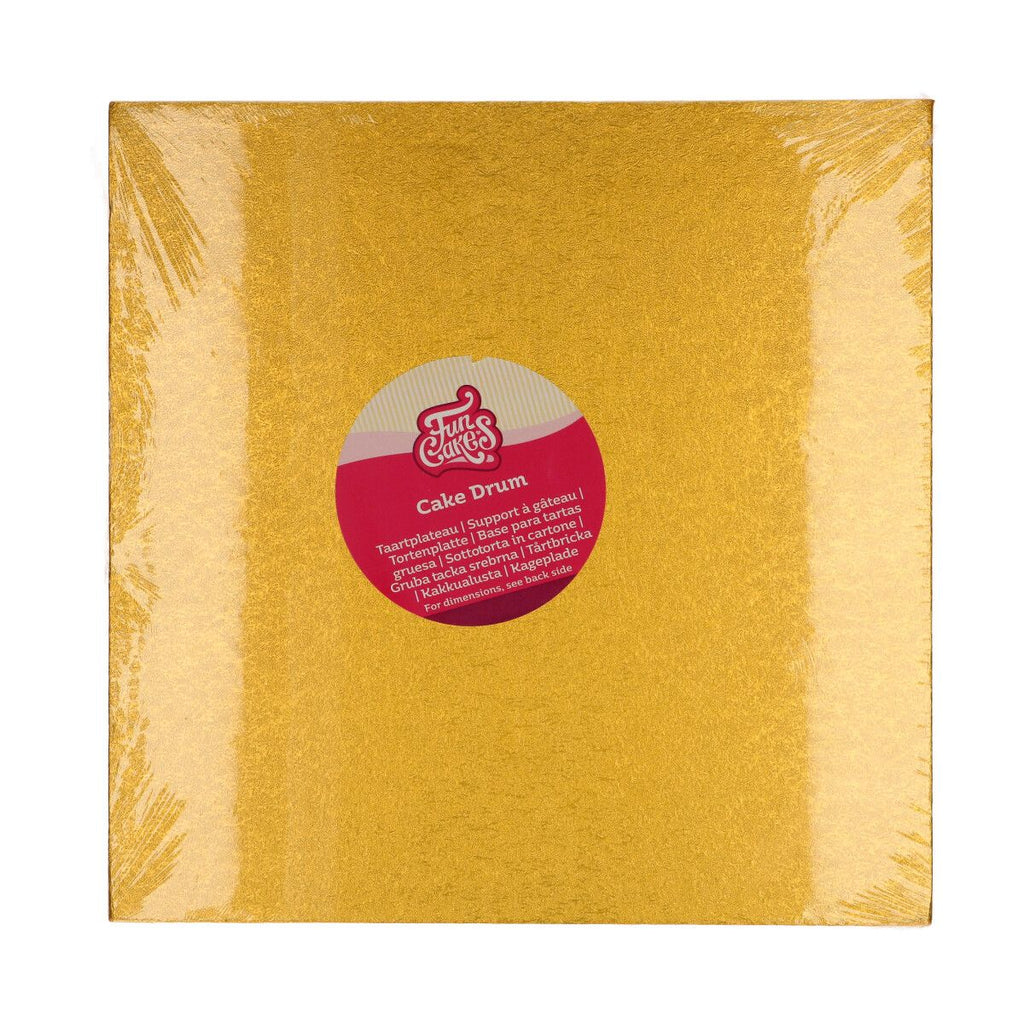 Tortenplatte quadratisch 12mm in div. Grössen und Farben Tortenplatte CakeSupplies gold 30.5 x 30.5 cm 