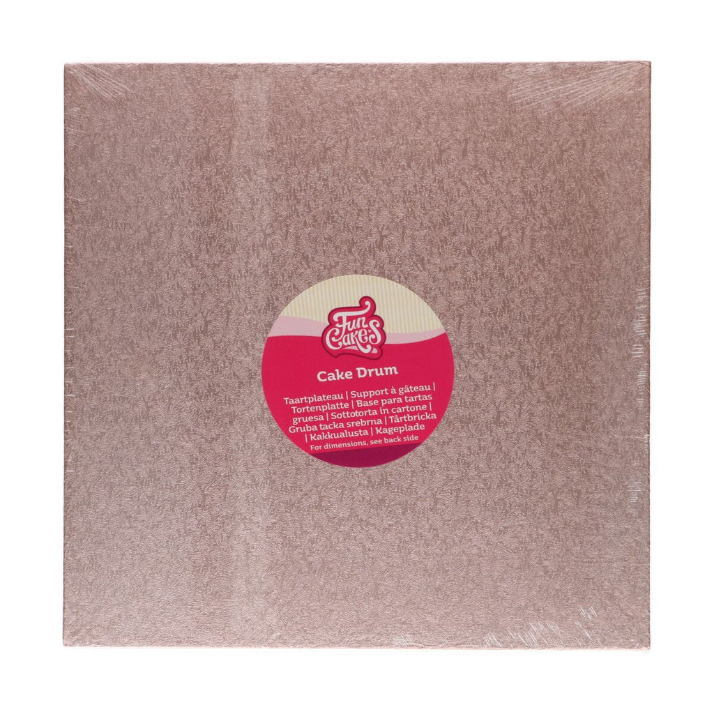 Tortenplatte quadratisch 12mm in div. Grössen und Farben Tortenplatte CakeSupplies rose gold 30.5 x 30.5 cm 