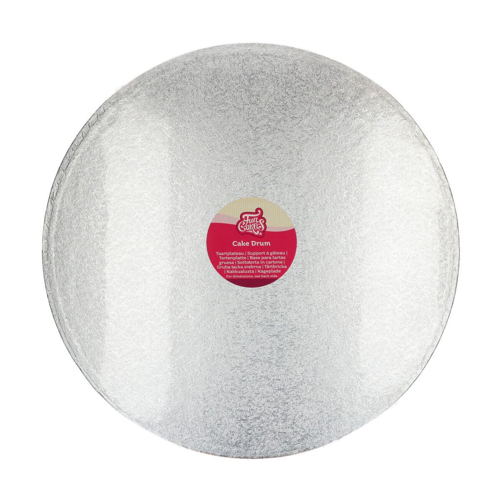 Tortenplatte rund 12 mm in div. Grössen und Farben Tortenplatte CakeSupplies 45.5 cm silber 