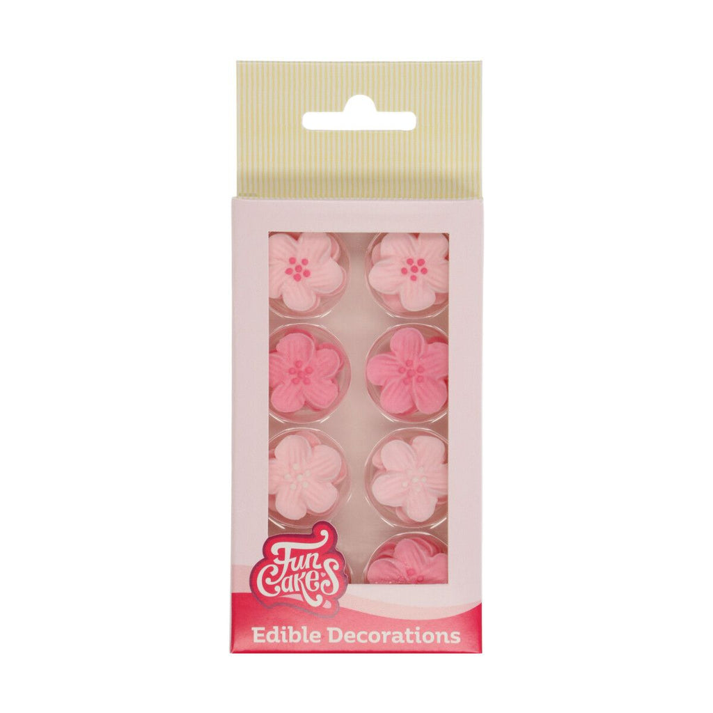 Zuckerdeko Blumen rosa und hellrosa Zuckerdeko Cakesupplies   