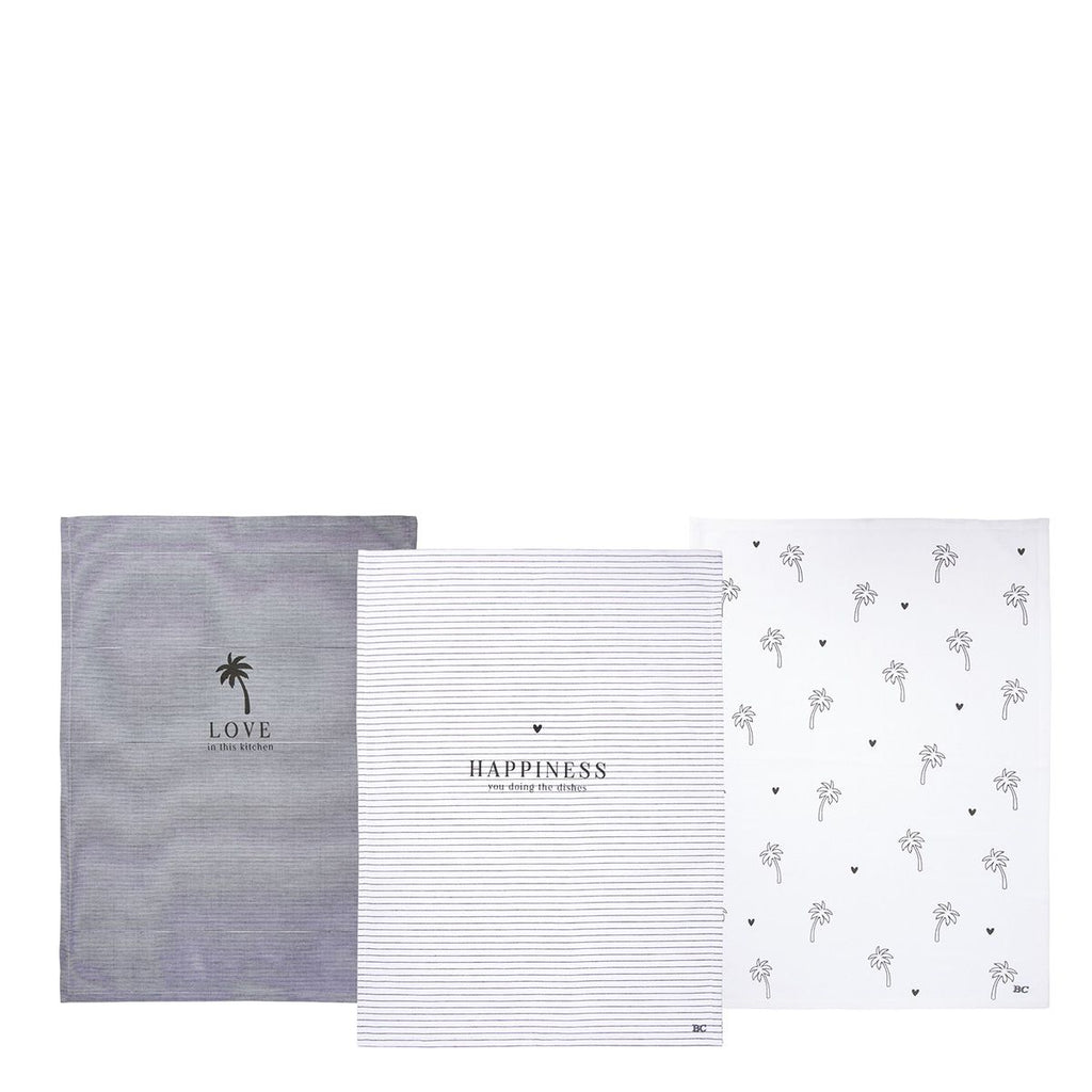 Küchenhandtuch - Happiness Doing Dishes Küchenhandtücher Bastion Collections   
