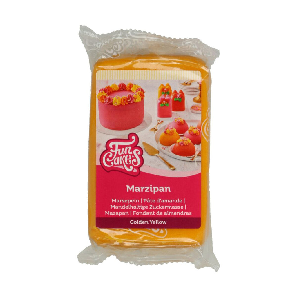 Marzipan in div. Farben Marzipan CakeSupplies gelb  