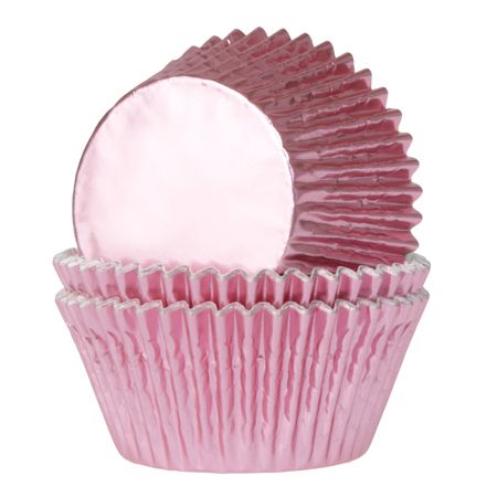 Cupcake Förmchen Metallic in div. Grössen und Farben Cupcake Förmchen Cakes & More rosa 51x38 mm 