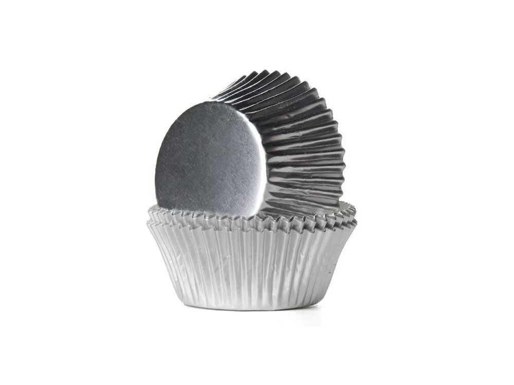 Cupcake Förmchen Metallic in div. Grössen und Farben Cupcake Förmchen Cakes & More silber mini 33x20 mm 