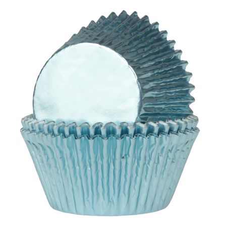 Cupcake Förmchen Metallic in div. Grössen und Farben Cupcake Förmchen Cakes & More hellblau 51x38 mm 