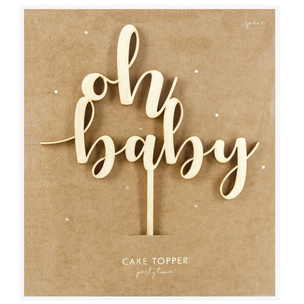 Topper Oh Baby Holz Topper Cakesupplies   