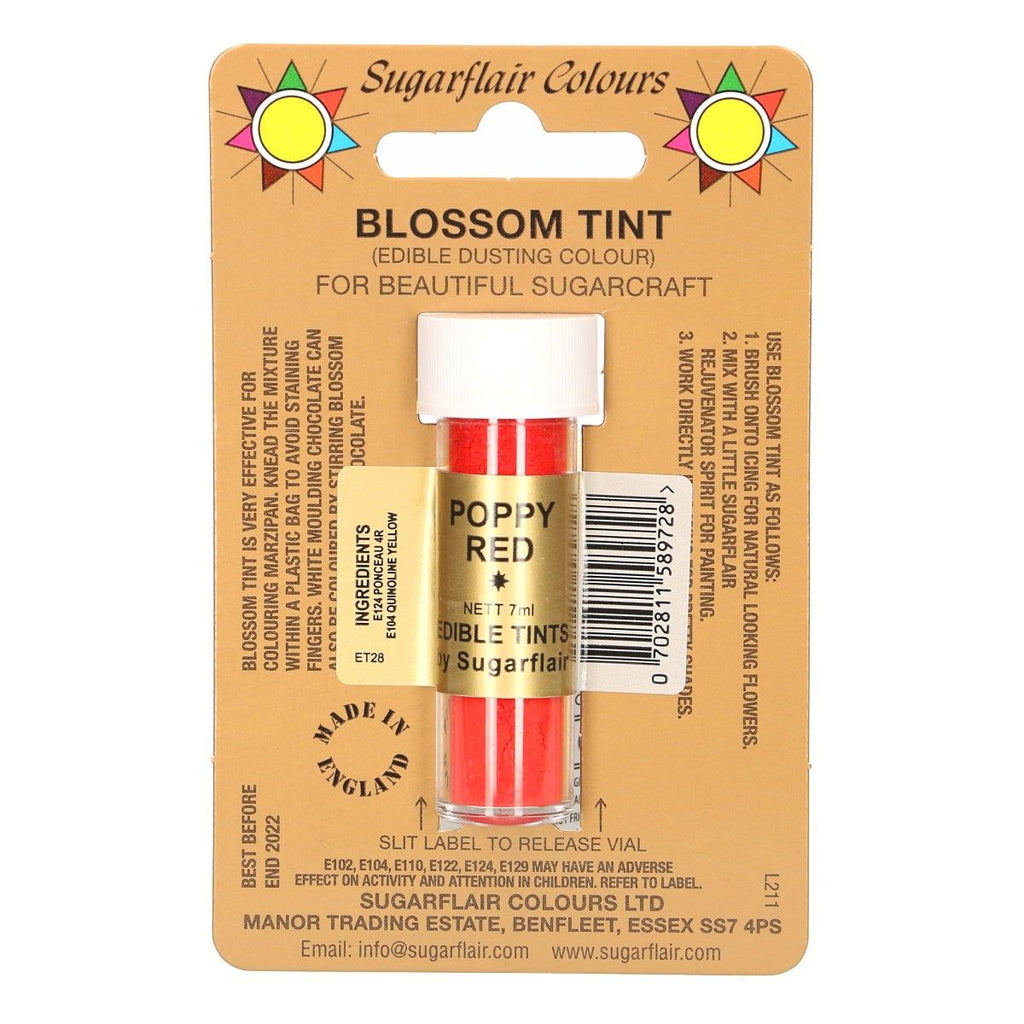 Sugarflair Pulver Farben in div. Farben Pulverfarben Sugarflair rot  