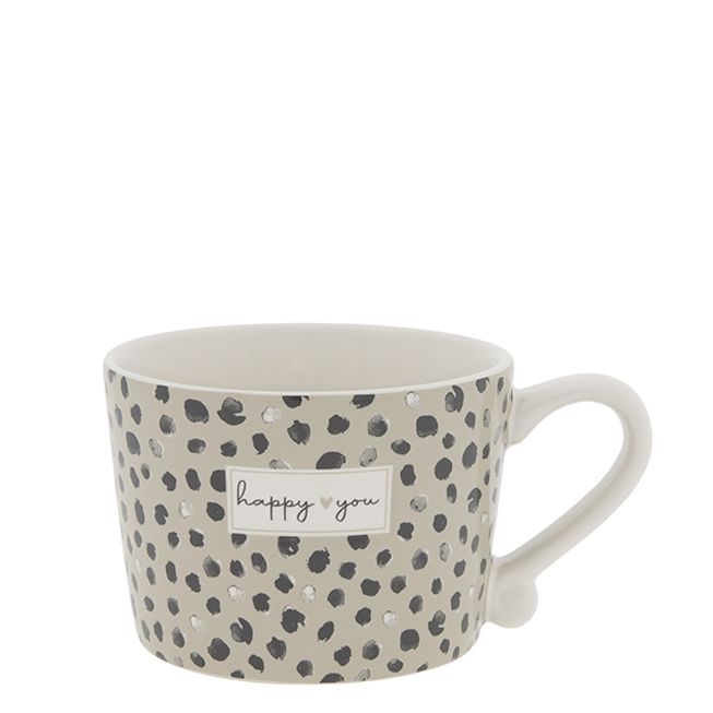 Tasse mit Herz und Konfettimuster - Happy You Tassen Bastion Collections   