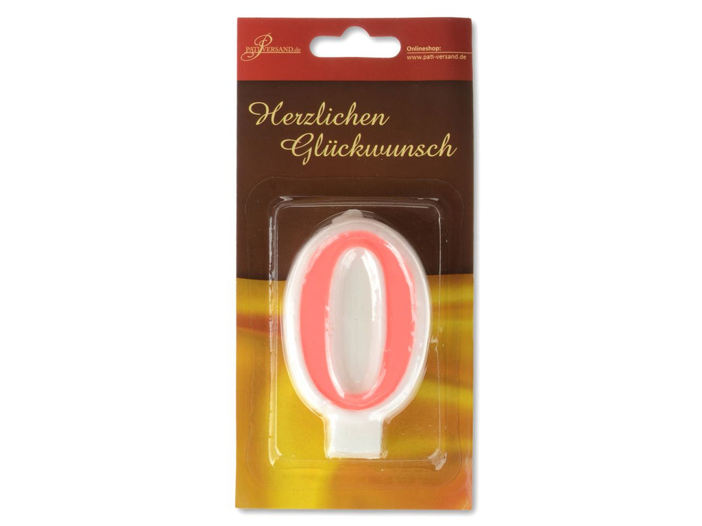 Zahlenkerze rosa Zahlenkerzen CakeMasters   