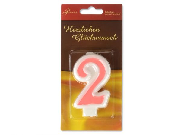 Zahlenkerze rosa Zahlenkerzen CakeMasters   